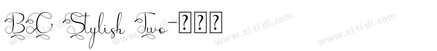 BC Stylish Two字体转换